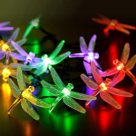 Akutoitel Dragonfly String tuled 20 LED veekindel valgustus Aiakaunistus 1.5m mitmev&auml;rviline