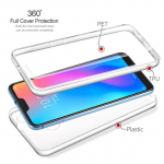 360-kraadine kogu korpusega telefoni&uuml;mbris Samsung iPhone Xiaomi Redmi huawei Honor Luxury jaoks, tagumine esikaas Honor 20 Lite puhas