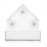 Lemmikloomalinna akr&uuml;&uuml;list l&auml;bipaistev lindude toitja imemiskork, mis on kinnitatud linnumaja toidu s&ouml;&ouml;tmiseks