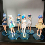 Terve komplekt Anime elu teises maailmas nullkujukesest REM Emilia PVC tegevusfiguur