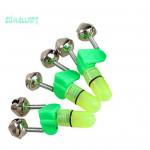 3 tk Rod Tip Bite Alert Alarm Twin Bells with Night LED Light lamp kalastamiseks