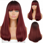 MISSQUEEN Ombre Pruunid kuldsed pikad sirged juuksed Lolita Bobo parukad s&uuml;nteetilised parukad naistele Cosplay kuumakindlad 18inches