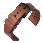 Kiirkinnitusega kellarihm 18mm 19mm 20mm 21mm 22mm 24mm silikoonkummist rihm Pruun oranž must veekindel 20mm