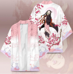 Anime Kimono Demon Slayer Kimetsu no Yaiba Jaapan Mantel Kimono Haori Yukata Cosplay S&auml;rk Mantel Naised Mehed Suveriided XS