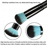 10Pcs/Set Cosmetic Brush Easy to Clean Beauty Accessory Convenient Safe Foundation Liquid for Lady