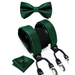 Dibangu meeste traksid, reguleeritavad traksid, kikilips Tasku kandiline mansetin&ouml;&ouml;pide komplekt meestele 3,5 cm laius elastne 4033