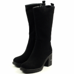 K&otilde;rged talve poolsaapad Guero 192504 36 Must seemisnahk 36 must