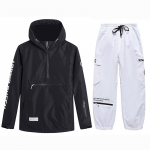 Uus Skiwear kapuuts Meeste ja naiste lumelaua suusakapuuts Tuulekindel soe suusajope p&uuml;kste komplekt L