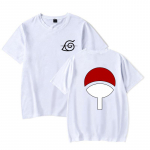 Anime T-s&auml;rk Meeste Naiste Manga Graafiline Uchiha Print Unisex L&uuml;hikeste Varrukatega Topid Teesid Vabaaja T-s&auml;rk T&auml;navar&otilde;ivad Spordir&otilde;ivad T-s&auml;rk M