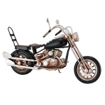 Les Tr&eacute;sors De Lily [A3230] - Vintage metallist mootorratas  American Dream  must beež h&otilde;bedane - 27x16x10 cm must