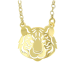 Les Tr&eacute;sors De Lily [R2851] - Kullatud k&auml;sit&ouml;&ouml;h&otilde;bedast kaelakee  Jungle  - 19x18 mm (tiiger) kuld