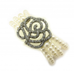 Les Tr&eacute;sors De Lily [R6750] &ndash; disainerk&auml;ev&otilde;ru  Sissi  (romantiline roos) h&otilde;bevalge - 20 cm - 4 cm valge