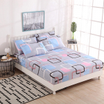 Paigaldatud linast madratsi kate k&otilde;ikeh&otilde;lmava elastse libisemiskindla tolmukindla voodilinaga(Ilma padjap&uuml;&uuml;rita) 120cmx200cm