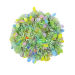 2 m Lihav&otilde;ttep&auml;rga Muna Lihav&otilde;ttep&auml;rg Kevadpidu Rohelise triibuga Tinsel Twist v&auml;rvilise lihav&otilde;ttemuna lihav&otilde;tteornamendiga DIY Garland