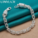 925 h&otilde;bedast retro-draakoni k&auml;ev&otilde;ru moeehted 20cm