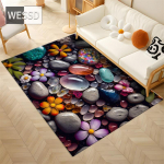 3D vaip V&auml;rviline kivivaip Pehme vaip magamistoas Armas matt esikus imava p&otilde;randa WC-matt Suur vannitoamatt 150x240cm 1pcs