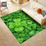 Green Leaves 3D matt elutuppa Pehme vaip magamistuppa Pestav libisemisvastane p&otilde;randavaip K&ouml;&ouml;k Vannitoamatt Uksematt Nordic 100x150cm 1pcs