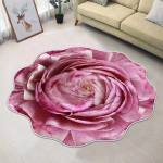 Lillekujuline vaip &uuml;mmargune vaip Pehme imitatsioon ka&scaron;miirmatt elutuppa Magamistoa pojengivaip Lillevaip p&otilde;randamatt toas Diameter 120cm 2XL