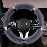 Motocovers New Car Steering Wheel Covers Protective Anti-Slip Suede Steering wheel Cover Universal Warm Pink roosa