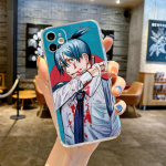 Anime Chainsaw Man telefoni&uuml;mbris Apple Iphone 14 Plus Se Xr 12 Mini 7 6s X Xs 13 Pro 11 Pro Max 8 Jaapani koomiksikaanele iPhone 11 Pro Max