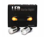 2 tk LED pirnid 3156 P27W 12-24V oranž 100% Canbus