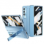 Tugev t&auml;iskaitseklaasist kile&uuml;mbris Samsung Galaxy Z Fold 4 5g Fold3 Fold4 Fold 5 3 Fold5 Zfold4 aluse hoidiku katte&uuml;mbriste jaoks for samsung z fold 4 sinine