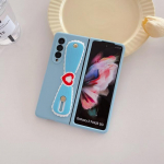 Cartoon Cat Banaani randmepaela hoidiku&uuml;mbris Samsung Galaxy Z Fold 3 4 5g k&otilde;va arvutiga kokkupandav4 kokkupandav 3 kaitse Zfold4 armas rihma kate For Samsung Z Fold 4 lilla