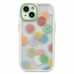 Armastuss&uuml;dame naeratava n&auml;omustriga akr&uuml;&uuml;list telefoni&uuml;mbris iPhone'ile 13 11 12 14 Pro Max Xs Xr X 14 Plus pehme kaitseraua k&otilde;va tagakaas For iPhone XS Max