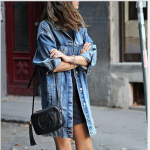 Mood suvine naiste teksajakk Fashion Oversize vabaaja mantel XXXL tumesinine v&auml;rv
