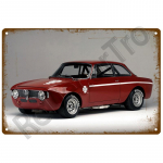 Alfa baar Retro plekk-silt Rippuv metallist silt Kodu seinakaunistus Kaunistusplaadid Plakatid seinal Elutoa kaunistus Luksus 20 x 30cm