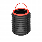 1 tk Sisset&otilde;mmatav kokkupandav auto pr&uuml;gikast pr&uuml;gikast autopesula teleskoop-&auml;mbriga kokkupandav pr&uuml;gikasti must