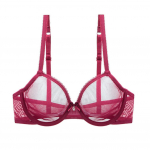 Naiste v&otilde;rgust rinnahoidja, l&auml;bipaistev rinnahoidja, suures suuruses pitsist l&auml;bipaistev rinnahoidja alustraat, polsterdamata bralette 95C