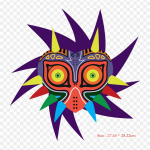 Majorase maski poepidaja Majora maski legend 3D triikraud soojus&uuml;lekandel tr&uuml;kkimine Vin&uuml;&uuml;lplaastrid Kleebis riietele Ise ise tehke aplikatsioonid pestavad plaastrid