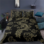 3D Dragon seeria kodu voodipesukomplekt Beast isikup&auml;rastatud prinditud tekikate ja padjap&uuml;&uuml;r 2/3 t&uuml;kki DE200 * 200 meestetoa t&auml;issuuruses kodukaunistus Baby 100x135cm