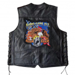 Nahast Haley vest+meeste lambanahast vest+ratsutamisvest+vest+tikitud m&auml;rk S