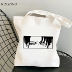 Attack on Titan ostukott bolsas de tela puuvillane ostlemine &ouml;ko džuudist kott taaskasutuskott kott cabas shoping reciclaje sacolas 24*26cm