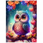 5D teemantmaal Armas &ouml;&ouml;kulli lilled t&auml;is teemanttikandid Uus 2023 DIY ristpistes kivist kunstimosaiik kodukaunistus Full Round 20x30CM