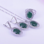 Tsirkoonist top tsirkoon geomeetria nefriit h&otilde;be 925 ehtekomplekt naistele k&otilde;rvar&otilde;ngas kaelakee komplekt pruudi ehted 10