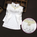 Kevad-s&uuml;gis, talv T&uuml;drukute pluuss&auml;rgid Beebi Teismeline Koolit&uuml;druku Topid Puuvillane pits pikkade varrukatega Lastes&auml;rk Lasteriided 12M valge