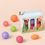 TUMAMA sensoorne pallikomplekt, pehme tekstuuriga pigistatavad pallid Montessori m&auml;nguasjad lihav&otilde;ttemuna imikutele, 3-12 kuud, 6 pakk Package-19.7x12.3x6.8cm