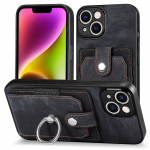 Kaardipesad Slim Fit nahast magnet&uuml;mbris iPhone 14 13 12 R&otilde;ngasalusele Rahakoti kaardi kate Samsung Galaxy S20 S21 FE S22 S23 Plus Ultra S10E For iPhone 14 Plus