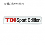 3D metallist TDI Sport Editioni logoga Turbo autokleebise embleemi m&auml;rgikleebis MK4 MK5 MK6 jaoks
