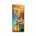 Raudtorni plakat L&otilde;uendiprint Toa kujundus Abstraktne &otilde;limaal Seinakunsti pilt elutoa kodukaunistuseks Seinakaunistus 20X40cm No Frame