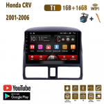 Juhtmeta autoraadio Carplay jaoks Honda CRV 2001-2006 Android Car Multimeedia Videopleier GPS Navigatsioon WIFI 2+32GB 1+16GB