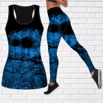 Blue Bird's Nest Print joogariietus naistele Mood Treening Retuusid Fitness Sport Vabaaja joogap&uuml;ksid XS