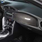 ABS s&uuml;sinikkiust tekstuuriga auto lisatarvikud Sisekeskkonsooli armatuurlaua paneeli katte liist Toyota 86 Subaru BRZ 2012-20 jaoks