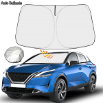 Nissan Qashqai J10 J11 J12 jaoks esiklaasi p&auml;ikesevarju kate Kokkupandavad plokid UV-kiired hoiavad teie auto jahedana gray