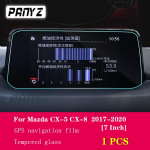 For Mazda CX-5 CX-8 2017- Car GPS navigation film LCD screen Tempered glass protective film Anti-scratch Film 1 PCS black