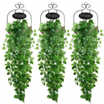 3 tk Kunstlikud rippuvad taimed v&otilde;ltsitud luuderohi viinapuu k&ouml;&ouml;gitaimed seina maja ruumi aia jaoks pulmavaniku siseruumides v&auml;liskaunistus
