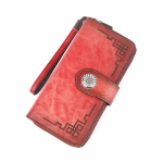 Ehtsast nahast meeste naiste k&auml;ekotid Vintage telefonikotid Lehmanahast moekaardihoidja Rahakott M&uuml;ntide rahakotid GZW 20*10*2.5cm tumehall v&auml;rv